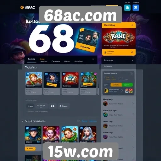 Análise da interface do usuário no 68ac.com